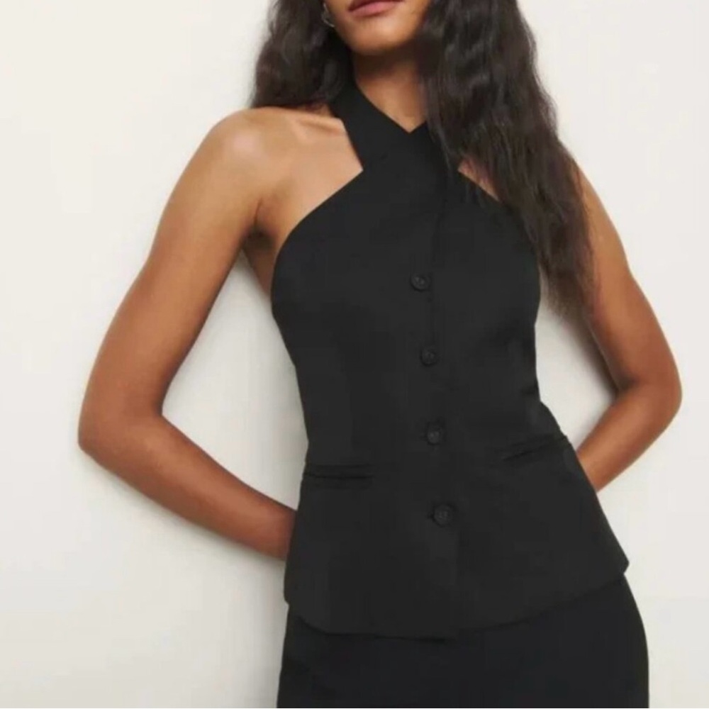 Reformation Tate Black Top
